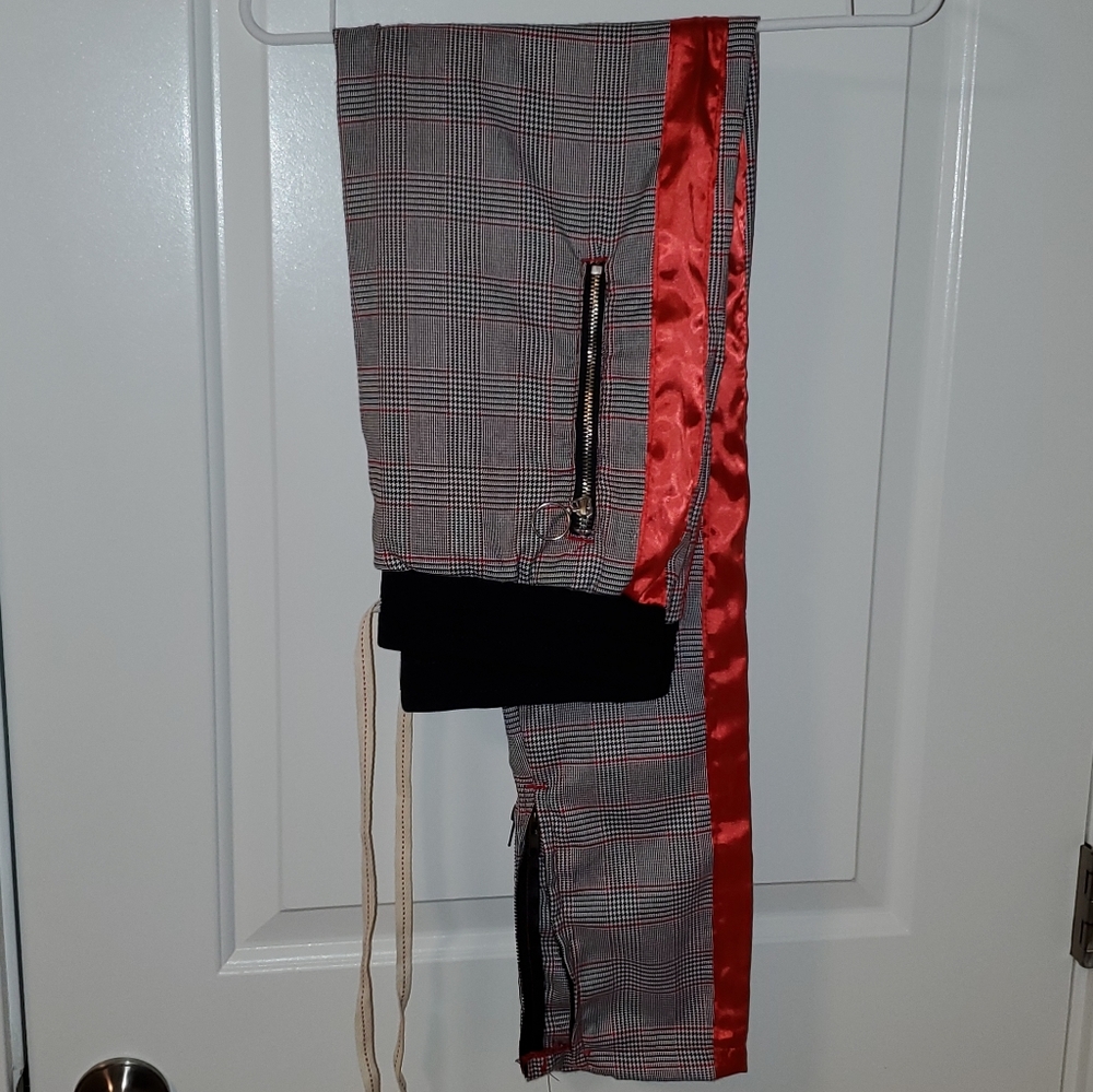 Houndstooth Track Pants